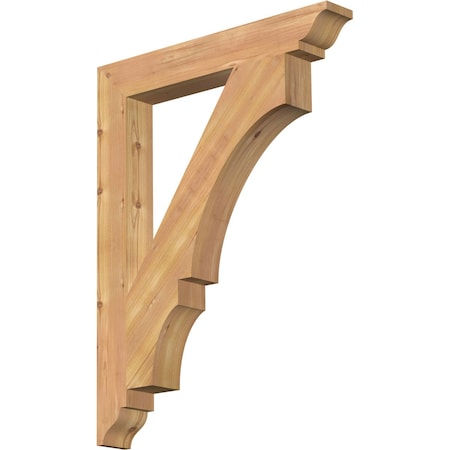 Ekena Millwork Balboa Traditional Smooth Bracket, Western Red Cedar, 3 1/2"W x 26"D x 34"H BKT04X26X34BOA01SWR